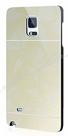 Motomo Prizma Samsung N9100 Galaxy Note 4 Metal Gold Rubber Klf