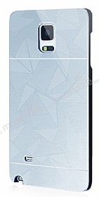 Motomo Prizma Samsung N9100 Galaxy Note 4 Metal Silver Rubber Klf