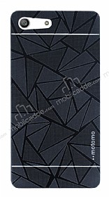 Motomo Prizma Sony Xperia M5 Metal Siyah Rubber Klf