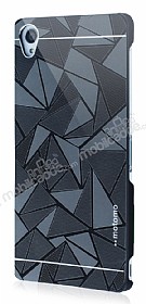 Motomo Prizma Sony Xperia Z3 Metal Siyah Rubber Klf