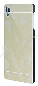 Motomo Prizma Sony Xperia Z3 Plus Metal Gold Rubber Klf