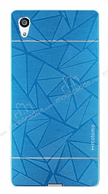 Motomo Prizma Sony Xperia Z5 Metal Mavi Rubber Klf