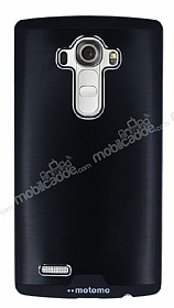 Motomo Round LG G4 Metal Siyah Rubber Klf