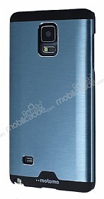 Motomo Round Samsung N9100 Galaxy Note 4 Metal Lacivert Rubber Klf