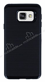 Motomo Samsung Galaxy A3 2016 Siyah Kenarl Siyah Silikon Klf