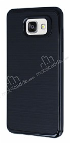 Motomo Samsung Galaxy A7 2016 Siyah Kenarl Siyah Silikon Klf