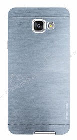 Motomo Samsung Galaxy A7 2016 Metal Silver Rubber Klf