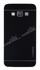 Motomo Samsung Galaxy A3 Metal Siyah Rubber Klf