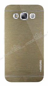 Motomo Samsung Galaxy E5 Metal Gold Rubber Klf
