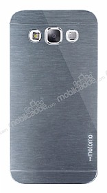 Motomo Samsung Galaxy E5 Metal Silver Rubber Klf