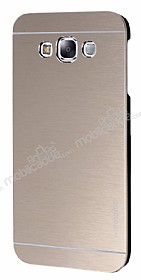 Motomo Samsung Galaxy E7 Metal Gold Rubber Klf