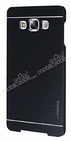 Motomo Samsung Galaxy E7 Metal Siyah Rubber Klf