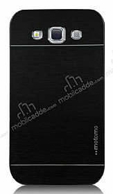 Motomo Samsung Galaxy Grand Metal Siyah Rubber Klf