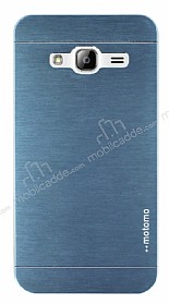 Motomo Samsung Galaxy J3 2016 Metal Lacivert Rubber Klf