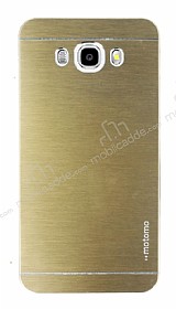 Motomo Samsung Galaxy J7 2016 Metal Gold Rubber Klf