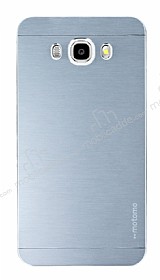 Motomo Samsung Galaxy J7 2016 Metal Silver Rubber Klf