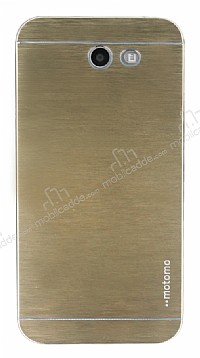Motomo Samsung Galaxy J7 2017 Metal Gold Rubber Klf
