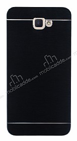 Motomo Samsung Galaxy J7 Prime / J7 Prime 2 Metal Siyah Rubber Klf
