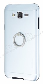Motomo Samsung Galaxy J7 / Galaxy J7 Core Selfie Yzkl Metal Silver Rubber Klf