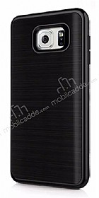Motomo Samsung Galaxy Note 5 Siyah Kenarl Siyah Silikon Klf