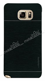 Motomo Samsung Galaxy Note 5 Metal Siyah Rubber Klf