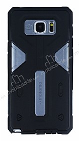 Motomo Samsung Galaxy Note 5 Ultra Koruma Dark Silver Klf
