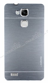 Motomo Huawei Ascend Mate 7 Metal Silver Rubber Klf