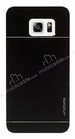 Motomo Samsung Galaxy S6 Edge Plus Metal Siyah Rubber Klf