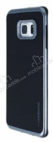 Motomo Samsung Galaxy S6 Edge Plus Dark Silver Kenarl Silikon Klf