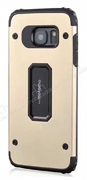 Motomo Samsung Galaxy S7 edge Ultra Koruma Gold Klf