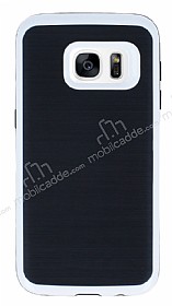 Motomo Samsung Galaxy S7 Beyaz Kenarl Siyah Silikon Klf
