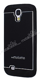 Motomo Samsung i9500 Galaxy S4 Metal Siyah Silikon Klf