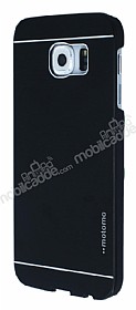 Motomo Samsung i9800 Galaxy S6 Metal Siyah Rubber Klf