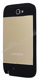 Motomo Samsung N7100 Galaxy Note 2 Metal Gold Silikon Klf