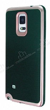 Motomo Samsung N9100 Galaxy Note 4 Rose Gold Kenarl Siyah Silikon Klf
