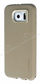Motomo Smart Samsung i9800 Galaxy S6 Krem Silikon Klf