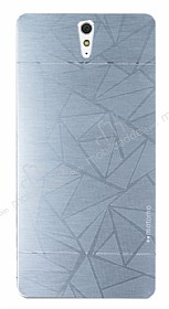 Motomo Prizma Sony Xperia C5 Ultra Metal Silver Rubber Klf