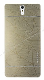 Motomo Prizma Sony Xperia C5 Ultra Metal Gold Rubber Klf
