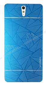 Motomo Prizma Sony Xperia C5 Ultra Metal Mavi Rubber Klf