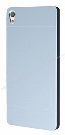 Motomo Sony Xperia E5 Metal Silver Rubber Klf