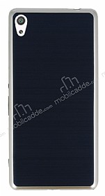 Motomo Sony Xperia XA Ultra Gold Kenarl Siyah Silikon Klf