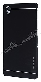 Motomo Sony Xperia Z3 Metal Siyah Rubber Klf