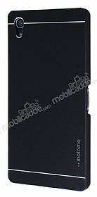 Motomo Sony Xperia Z2 Metal Siyah Rubber Klf