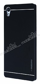 Motomo Sony Xperia Z3 Plus Slim Metal Siyah Rubber Klf