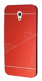 Motomo Vodafone Smart 7 Style Metal Krmz Rubber Klf