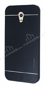 Motomo Vodafone Smart 7 Style Metal Siyah Rubber Klf