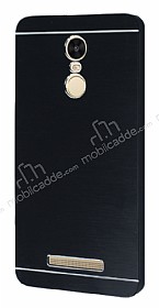 Motomo Xiaomi Redmi Note 3 Metal Siyah Rubber Klf