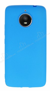 Motorola Moto E4 Plus Mat Mavi Silikon Klf