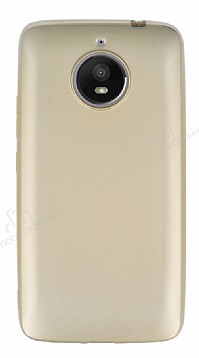 Motorola Moto E4 Plus Mat Gold Silikon Klf
