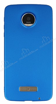 Motorola Moto Z Mat Mavi Silikon Klf